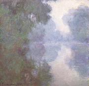 Claude Monet Morning on the Seine oil painting reproduction